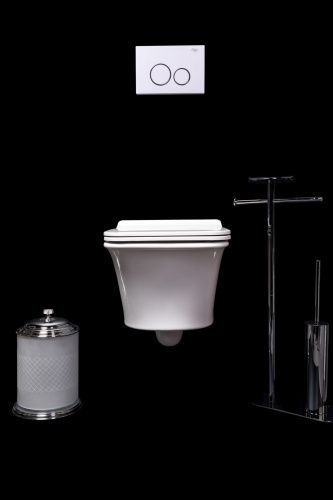 Чаша унитаза подвесная Boheme Mirage 965-W цвет белый без сиденья безободковый