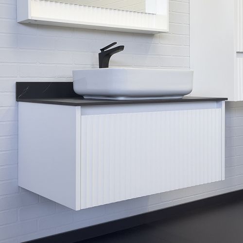 Тумба с раковиной Comforty Марсель 00-00013795CF 90х50 подвесная цвет белый