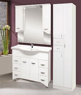 Тумба под раковину Misty Дрея Э-Дре01105-016Я 100х30 напольная цвет белый - фото 2