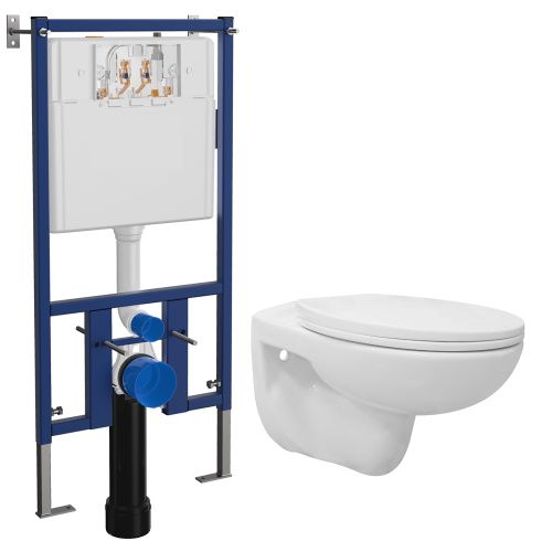 Комплект унитаз с инсталляцией  Loranto  4501+CS-WH8005