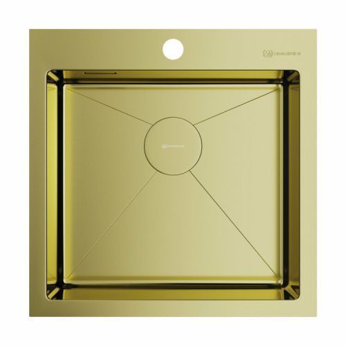 Кухонная мойка Omoikiri Akisame 4973439 50х50 цвет золото поверхность полированная