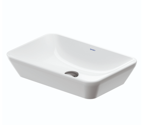 Раковина из сантехнического фарфора Duravit D-Neo 2397600070 60х40 накладная цвет белый без отверстий под смеситель
