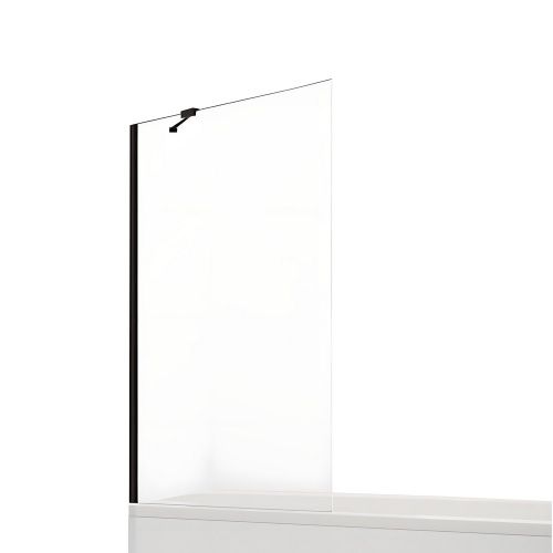 Душевая шторка на ванну New Trendy NEW MODUS Black EXK-1929 90х150 стекло прозрачное профиль черный ориентация универсальная