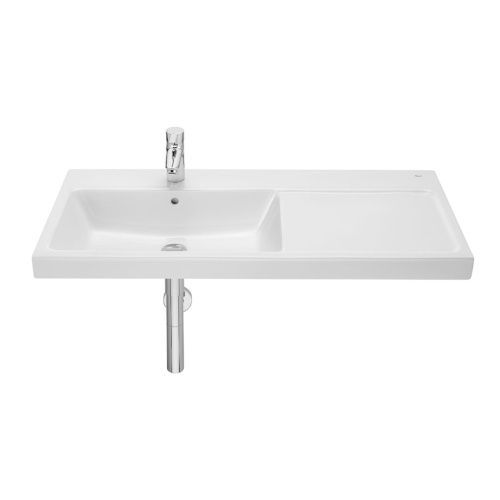 Раковина из сантехнического фарфора Roca THE GAP 7.3270.M.B00.4 100 см накладная цвет белый 1 отверстие под смеситель