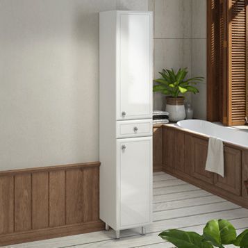 Шкаф-пенал Comforty Сочи 00004136987CF 40х190 подвесной цвет белый