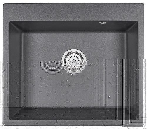 Кухонная мойка Granula 6001, ГРАФИТ 60х50 цвет черный поверхность матовая