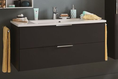 Тумба с раковиной Puris D.Light SETDL121(777/177) 120х50 подвесная цвет серый