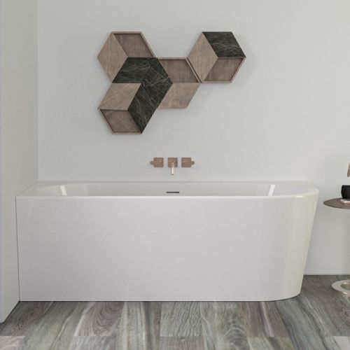 Ванна акриловая Knief Wall 0100-255-R 165х75 пристенная прямоугольная