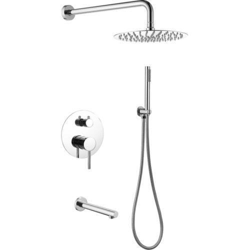 Душевая система Abber AF8817 встраиваемая в стену цвет хром