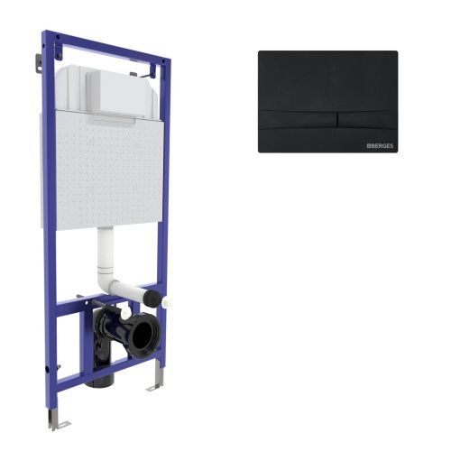 Комплект сантехническая инсталляция с клавишей смыва Berges NOVUM 040255