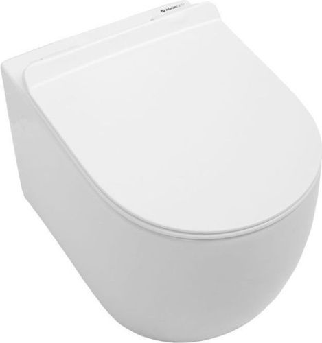 Чаша унитаза подвесная Aquanet Cetus CETUS-W цвет белый без сиденья безободковая каскадный смыв - фото 5