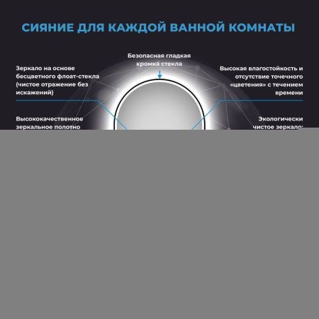 Зеркало с подсветкой Wellsee 7 Rays' Spectrum 172201580 40х80 подвесное