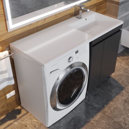 Тумба под раковину Uperwood Magenta 5930205167 50х50 напольная цвет черный