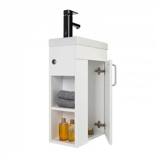 Тумба с раковиной Iddis Torr TOR40W1i95K 40х20 подвесная цвет белый - фото 4