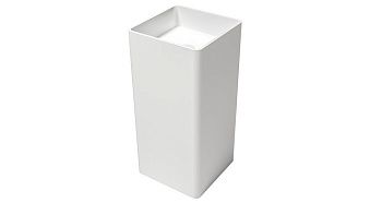 Раковина из искусственного камня Zenon Ember 4000.000.000.000.42153 40х40 напольная цвет белый