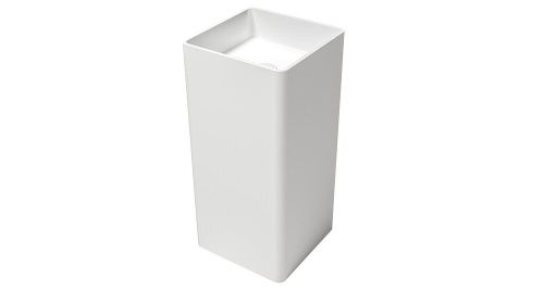 Раковина из искусственного камня Zenon Ember 4000.000.000.000.42153 40х40 напольная цвет белый