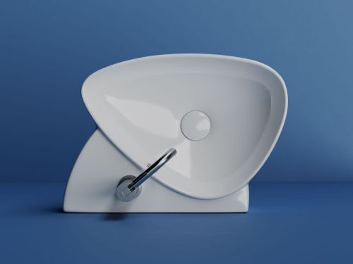 Раковина из сантехнического фарфора Ceramica Nova ELEMENT CN5049 50х40 подвесная цвет белый 1 отверстие под смеситель - фото 4