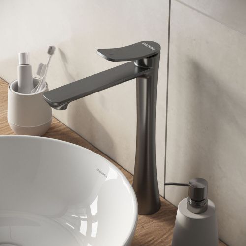 Смеситель Grossman Advans 520.K35.09.420 на раковину графит - фото 4