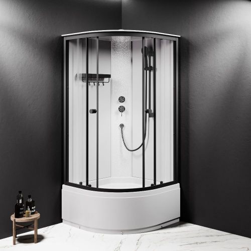 Душевая кабина Am.Pm X-Joy W94C-401A-090BT 90х90 четверть круга без крыши ориентация универсальная - фото 3