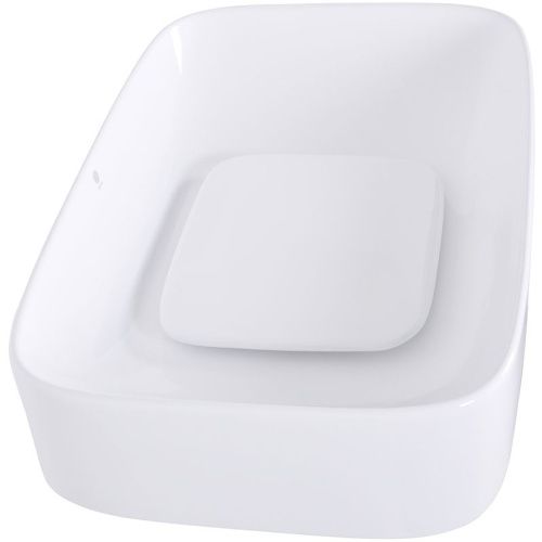 Раковина из сантехнического фарфора Orange B07-600W 60х40 накладная цвет белый - фото 2