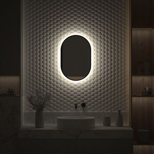 Зеркало с подсветкой Defesto AURA DF 2921R 40х60 подвесное - фото 5