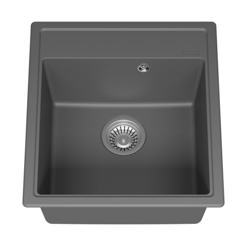 Кухонная мойка Misty Imperial IMP-46х51-04 45х50 цвет серый поверхность матовая - фото 5