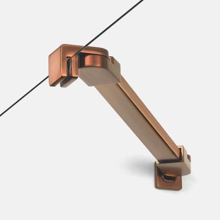 Душевая дверь New Trendy NEW SOLEO Copper brushed D-0522A 100х195 стекло прозрачное профиль медь