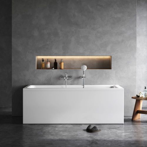 Ванна акриловая Am.Pm Gem W90A-170-075W-A 170х75 пристенная прямоугольная без каркаса - фото 4