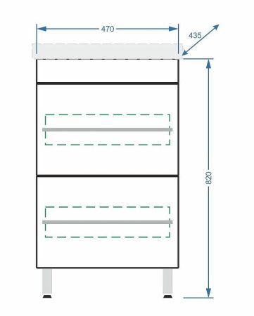 Тумба под раковину Stella Polar Ванесса SP-00000217 50х40 напольная цвет белый