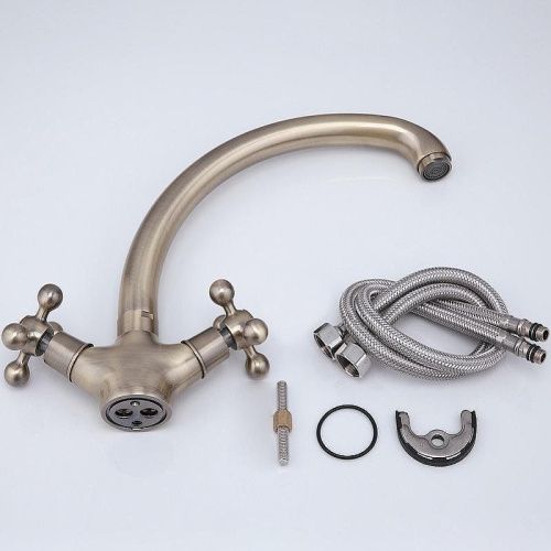 Смеситель для кухни Haiba HB19-4 HB4219-4 на мойку бронза - фото 2