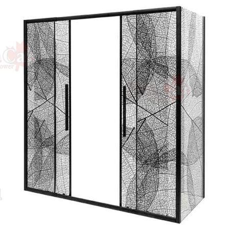 Душевой уголок AvaCan FB2-190-SB90 90х90 стекло тонированное профиль черный без поддона