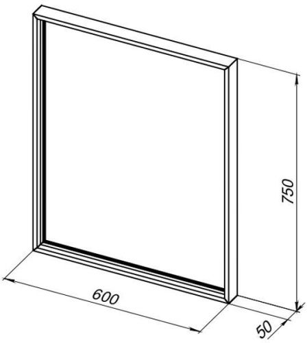 Зеркало с подсветкой De Aqua Алюминиум 00261700 60х80 подвесное - фото 4