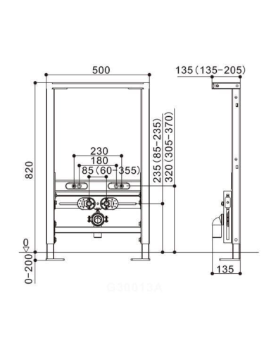 Инсталляция для биде WeltWasser WW AMBERG 500 BD (10000005536) - фото 2