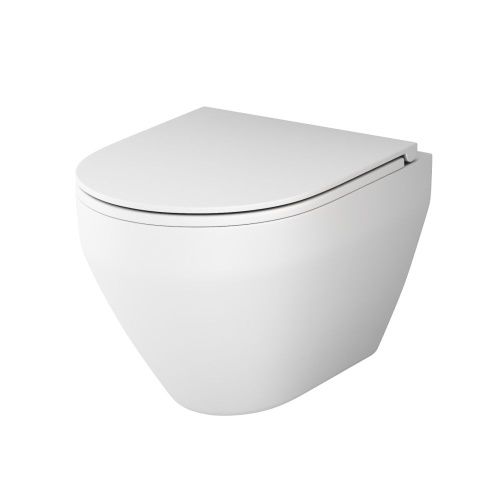 Унитаз подвесной Am.Pm Spirit V2.0 C701700MWSC белый с сиденьем микролифт безободковый каскадный смыв - фото 2