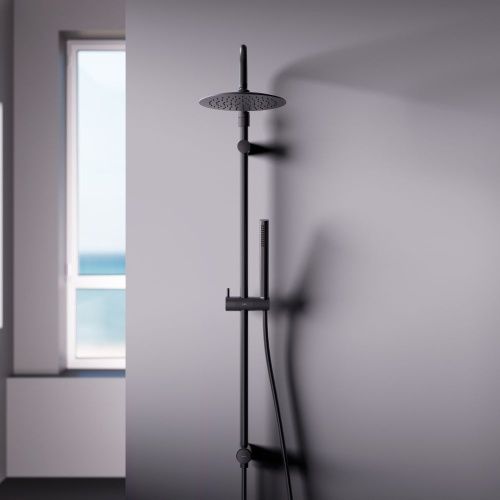 Душевая стойка Damixa Scandinavian Pure 936000300 настенная цвет черный - фото 4