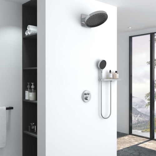 Душевая система Vincea Inspire VSFW-3I22MT3RCH встраиваемая в стену цвет хром с термостатом