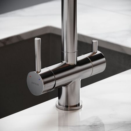 Смеситель для кухни Sancos Spin SC4015BN на мойку никель
