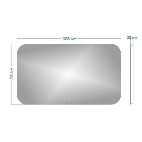 Зеркало с подсветкой Maretti Florenza FL1412070P25EL 120х70 подвесное - фото 3