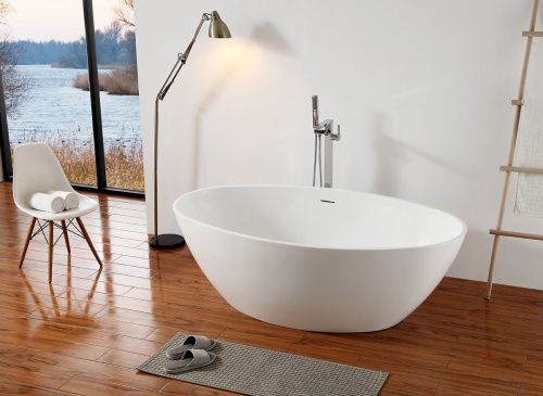 Ванна акриловая Abber AB9249 175х100 отдельностоящая овальная с каркасом - фото 2