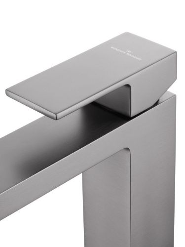 Смеситель Wonzon & Woghand Cube WW-88139016-BGM на раковину серый - фото 4