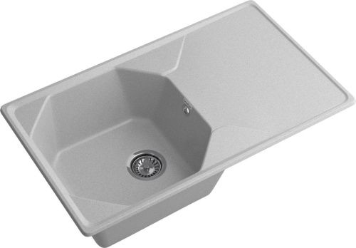 Кухонная мойка Granfest Unique U-840L серый 85х50 цвет серый поверхность матовая - фото 2