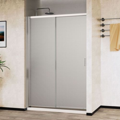 Душевая дверь Vincea City VDS-5CT120MT 120х195 стекло текстурное профиль хром - фото 2