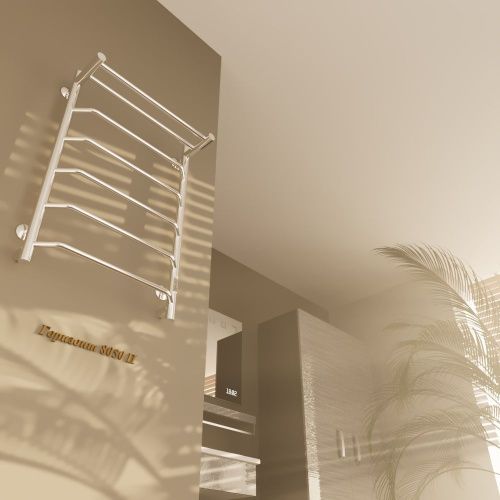 Полотенцесушитель электрический Altasan Горизонт Горизонт8050П 55х80 хром - фото 4