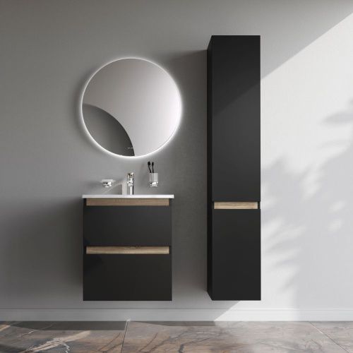 Тумба под раковину Am.Pm X-Joy M85AFHX0552BM 50х40 подвесная цвет черный - фото 5