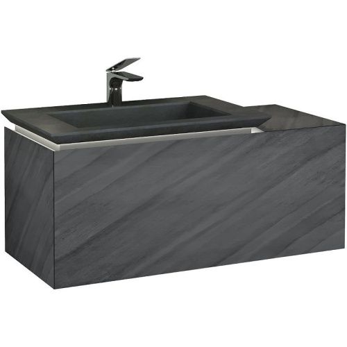 Тумба под раковину Jorno INCLINE Inc.01.90/P/Bet/JR 50х50 подвесная цвет серый