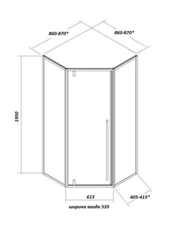 Душевой уголок Cerutti SPA C3AW 90х90 стекло прозрачное профиль белый без поддона - фото 5