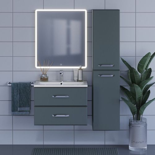 Тумба с раковиной Uperwood Foster 291020540 70х50 цвет серый - фото 3