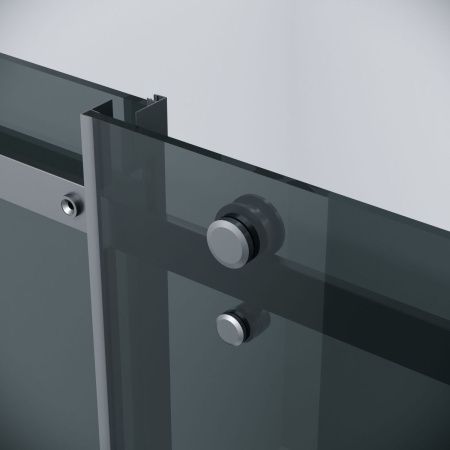 Душевая дверь Grossman Classic 100.K33.04.160.21.10 160х195 стекло тонированное профиль черный