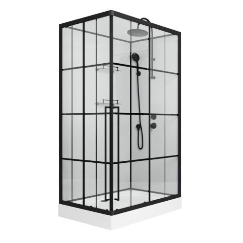 Душевая кабина Niagara Standart ST120/80/15QR/KL/BKT 120х80 прямоугольная без крыши ориентация правая - фото 2