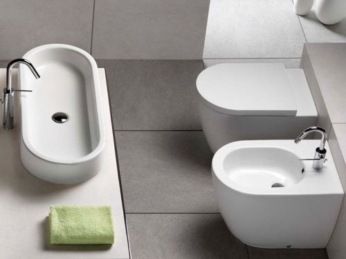 Раковина из сантехнического фаянса Hatria AREA Y0UF01 80х40 накладная цвет белый без отверстий под смеситель - фото 2